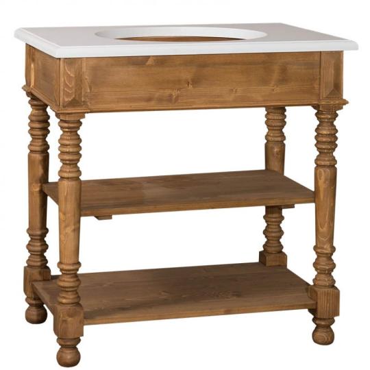 stredomorsky rustikalne chalupa umyvadlo kupelnova masivne drevo provansalsky nabytok stredomorsky country hnedy maly nabytok lameridiana nabytok rustikalny polickovy vidiecke ladene renovacia.jpg